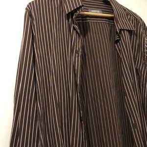 Brown and pink Kenneth Cole Reaction button down